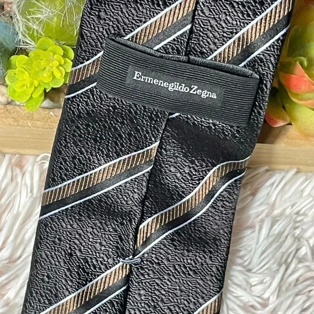 Ermenegildo Zegna seta silk tie